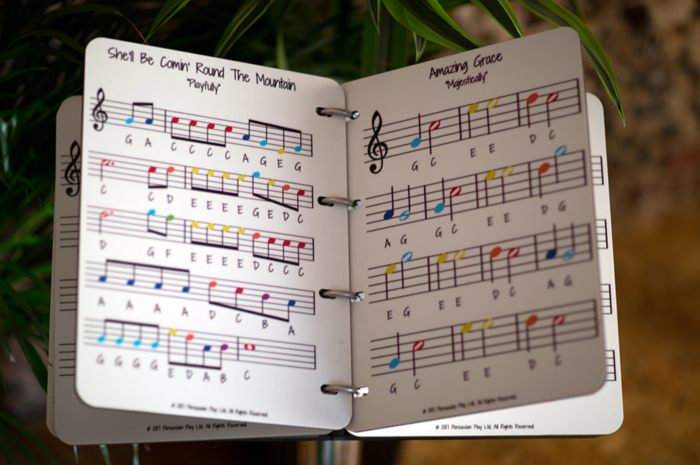 Music Book (Two Music Sheets 4 Songs)